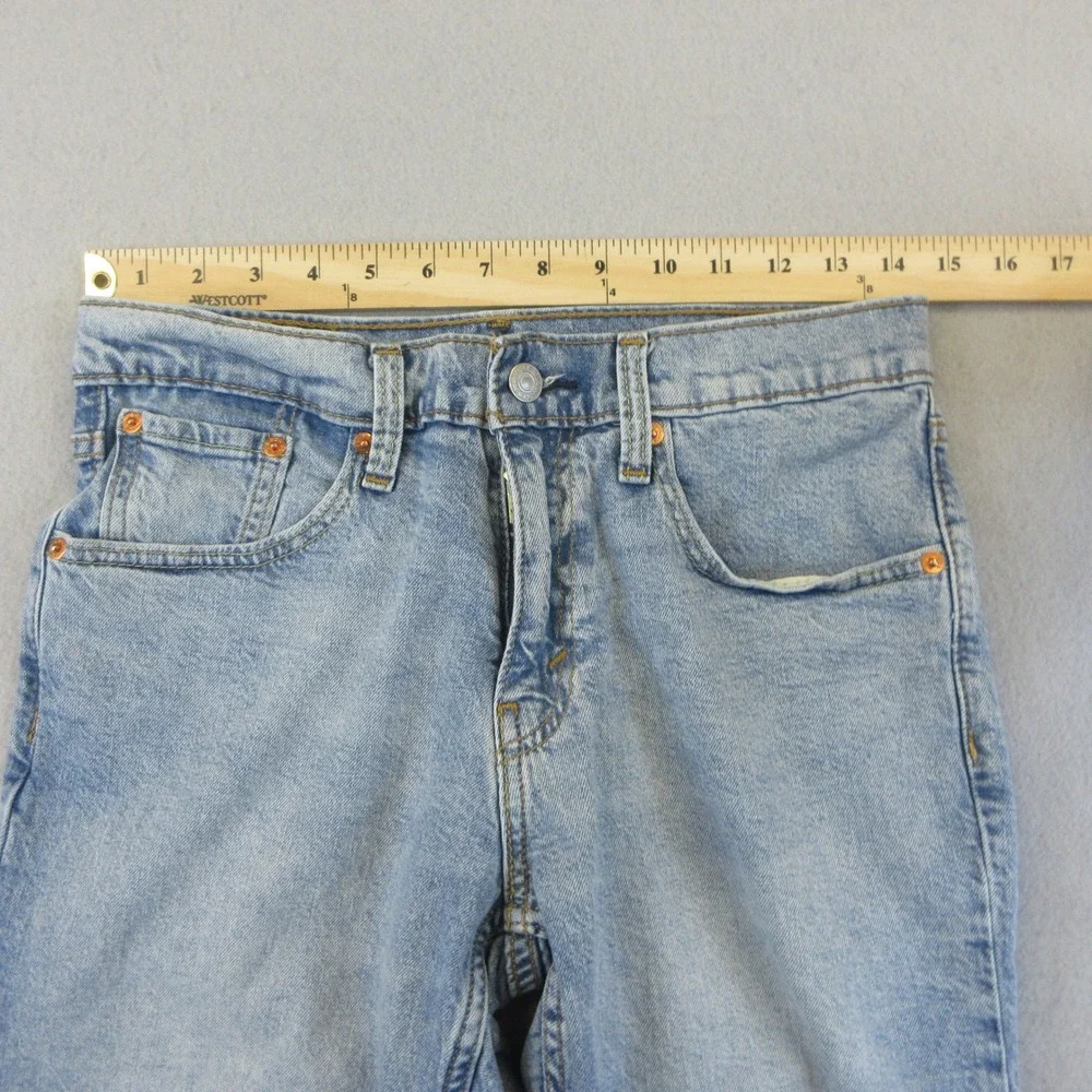 Levis 445 Shorts Mens 29 Light Blue Denim Casual Stretch Jean Shorts